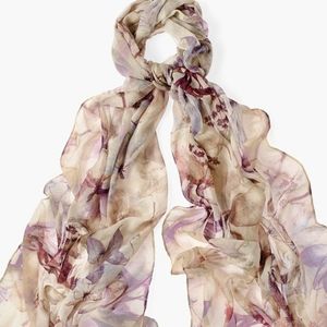 New Chicos Floral Oblong Scarf